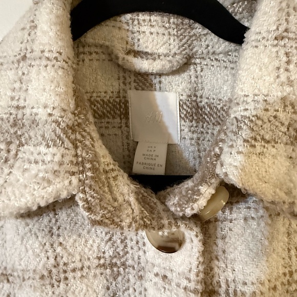 H&M Cream and Brown Shacket - Picture 3 of 4